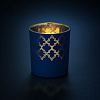 Подсвечник King, темно-синий с нанесением логотипа