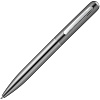Ручка шариковая Scribo, серо-стальная с нанесением логотипа