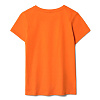 Футболка женская T-bolka Lady, оранжевая с нанесением логотипа