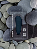Флешка Pebble Type-C, USB 3.0, серо-синяя, 32 Гб с нанесением логотипа