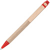 Ручка шариковая Wandy, красная с нанесением логотипа