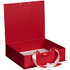 Коробка на лентах Tie Up, красная с нанесением логотипа