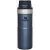 Термокружка Stanley Classic One Hand 2.0, большая, синяя с нанесением логотипа