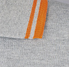 Рубашка поло женская PASADENA WOMEN 200 с контрастной отделкой, темно-синяя с белым с нанесением логотипа