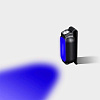 Фонарик на клипсе E-Lite, черный с нанесением логотипа