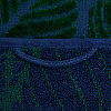 Полотенце In Leaf, малое, синее с зеленым с нанесением логотипа