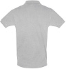 Рубашка поло мужская Perfect Men 180 серый меланж с нанесением логотипа