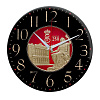 Часы стеклянные на заказ Time Wheel с нанесением логотипа