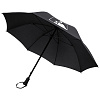 Зонт-трость «Леон», черный с нанесением логотипа
