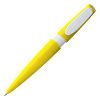 Ручка шариковая Calypso, желтая с нанесением логотипа