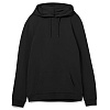 Толстовка с капюшоном унисекс Hoodie, черная с нанесением логотипа