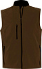 Жилет мужской софтшелл Rallye Men шоколадно-коричневый с нанесением логотипа