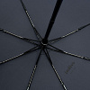 Складной зонт doubleDub, темно-синий с нанесением логотипа