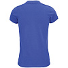 Рубашка поло женская Planet Women, ярко-синяя с нанесением логотипа