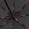 Зонт складной AOC Mini с цветными спицами ver.2, красный с нанесением логотипа