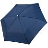 Зонт складной Fiber Alu Flach, темно-синий с нанесением логотипа
