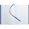 Ежедневник Shall, недатированный, синий, с белой бумагой с нанесением логотипа