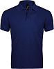 Рубашка поло мужская PRIME MEN 200 темно-синяя с нанесением логотипа
