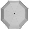 Зонт складной Manifest со светоотражающим куполом, серый с нанесением логотипа