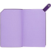 Ежедневник Corner, недатированный, серый с фиолетовым с нанесением логотипа