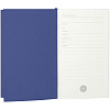 Ежедневник Flat Mini, недатированный, синий с нанесением логотипа