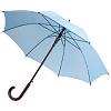 Зонт-трость Standard, голубой с нанесением логотипа