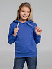 Толстовка с капюшоном детская Kirenga Kids, ярко-синяя с нанесением логотипа