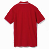 Рубашка поло мужская с контрастной отделкой PRACTICE 270, красный/белый с нанесением логотипа
