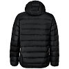 Куртка пуховая мужская Tarner Comfort, черная с нанесением логотипа