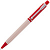 Ручка шариковая Raja Shade, красная с нанесением логотипа