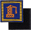 Шеврон на липучке «Башенный кран» с нанесением логотипа