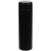 Смарт-бутылка с заменяемой батарейкой Long Therm, черная с нанесением логотипа