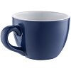 Чайная пара Cozy Morning, синяя с серым с нанесением логотипа