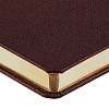Ежедневник Saffian, недатированный, коричневый с нанесением логотипа
