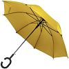 Зонт-трость Charme, желтый с нанесением логотипа