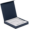 Коробка Memoria под ежедневник и ручку, синяя с нанесением логотипа