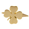 Шильдик «Счастливый клевер», золотистый с нанесением логотипа