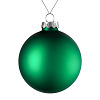 Елочный шар Finery Matt, 10 см, матовый зеленый с нанесением логотипа
