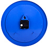 Часы настенные Vivid Large, синие с нанесением логотипа