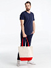 Холщовая сумка Shopaholic, красная с нанесением логотипа