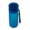 Бутылка для воды Simple, синяя с нанесением логотипа
