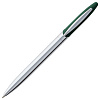 Ручка шариковая Dagger Soft Touch, зеленая с нанесением логотипа
