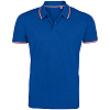 Рубашка поло мужская Prestige Men, ярко-синяя с нанесением логотипа