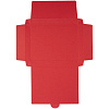 Коробка самосборная Flacky Slim, красная с нанесением логотипа