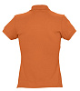 Рубашка поло женская PASSION 170, оранжевая с нанесением логотипа