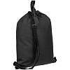 Рюкзак-мешок Melango, черный с нанесением логотипа