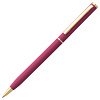 Ручка шариковая Hotel Gold, ver.2, матовая розовая с нанесением логотипа