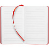 Блокнот Freenote Wide, красный с нанесением логотипа