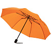 Зонт складной Rain Spell, оранжевый с нанесением логотипа