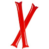 Палки-стучалки для болельщиков Hip-Hip, красные с нанесением логотипа